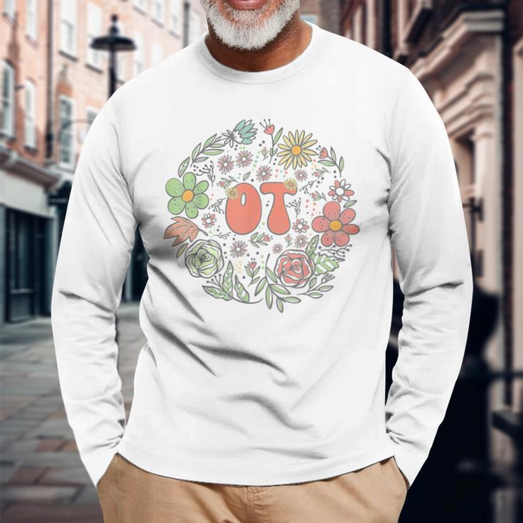 Pediatric Occupational Therapy Student Ot Therapist Physical Long Sleeve T-Shirt Gifts for Old Men