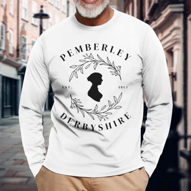 Pemberley Derbyshire 1813 Pride And Prejudice Jane Austen Long Sleeve T-Shirt Gifts for Old Men