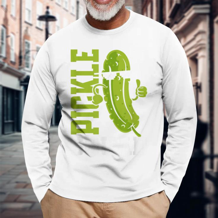 Pickle Squad Cucumber Long Sleeve T-Shirt Gifts for Old Men