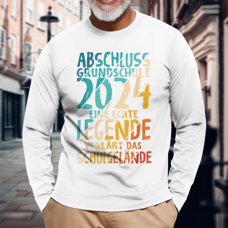 Primary School 2024 Eine Legende Primary School Graduation 2024 Langarmshirts Geschenke für alte Männer