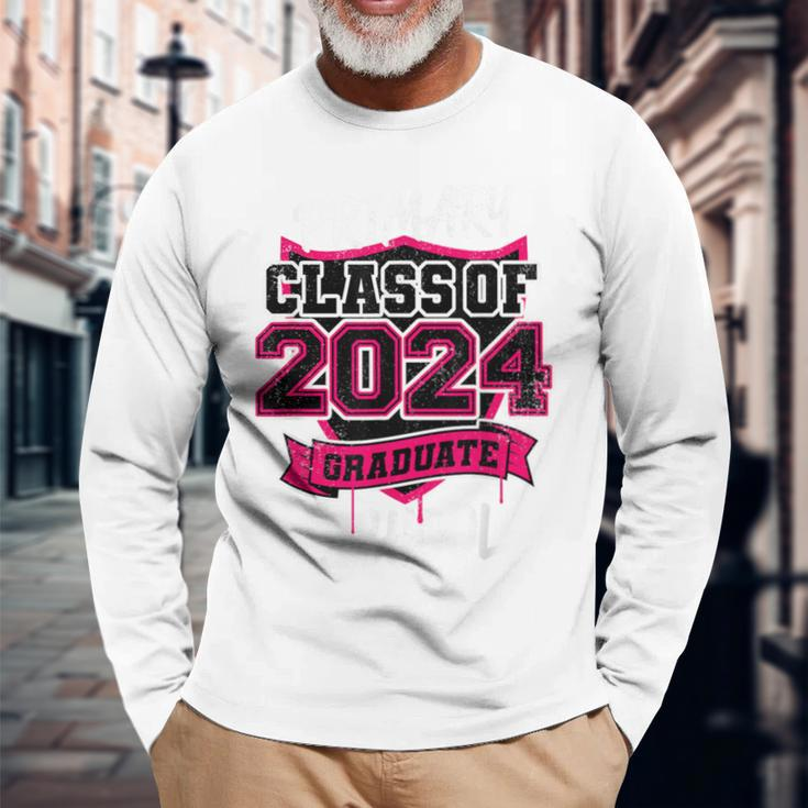 Primary School Class Of 2024 Graduation Leavers Long Sleeve T-Shirt Gifts for Old Men