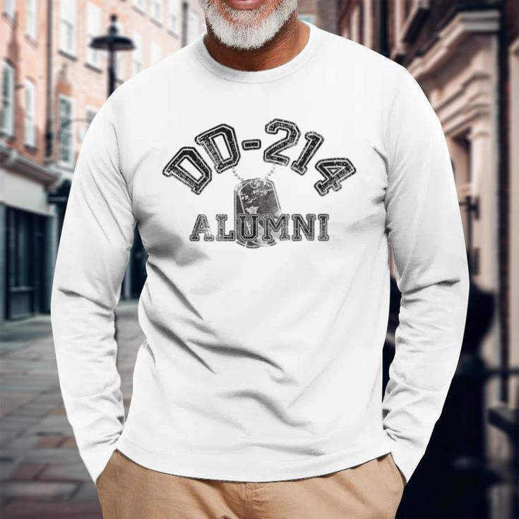 Proud Veteran Dd214 Alumni Dog Tag For Vets Long Sleeve T-Shirt Gifts for Old Men