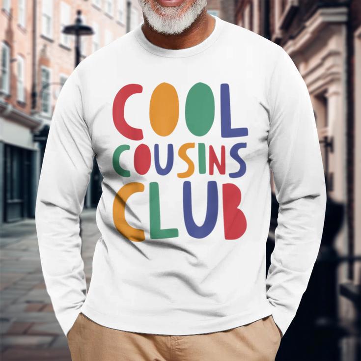 Retro Cool Cousin Club Cousin Squad Crew Matching Family Long Sleeve T-Shirt Gifts for Old Men