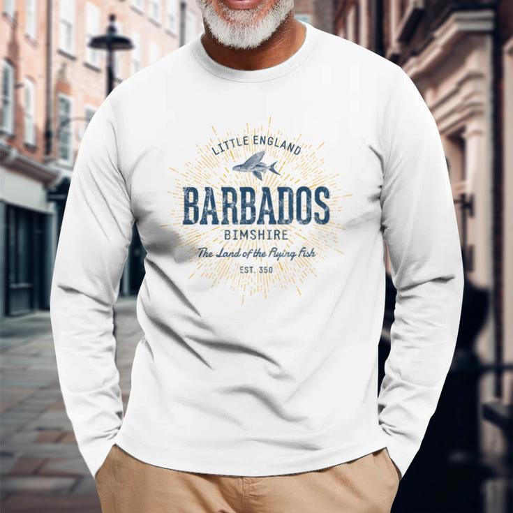 Retro Style Vintage Barbados Langarmshirts Geschenke für alte Männer