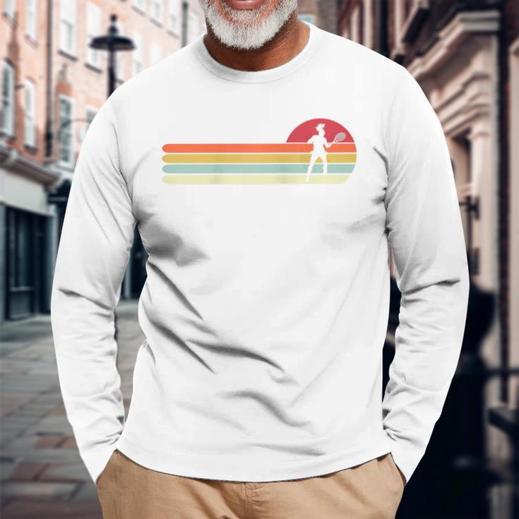 Retrointage Style Tennis Geschenk Für Papa Raglan Langarmshirts Geschenke für alte Männer