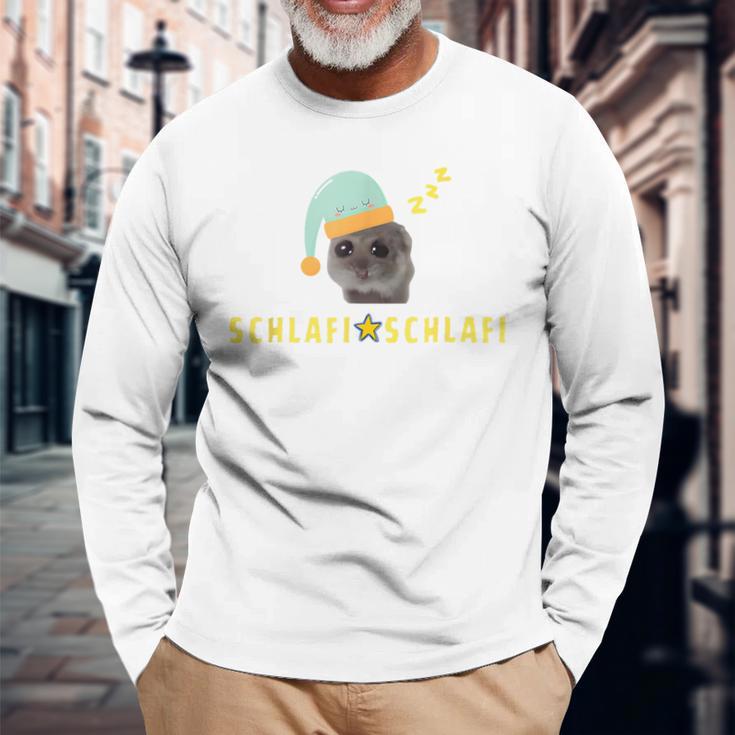 Sad Hamster Schlafen Schlafi Schlafi Langarmshirts Geschenke für alte Männer