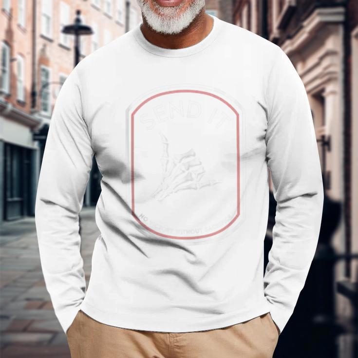 Send It No Victory Without Sacrifice Long Sleeve T-Shirt Gifts for Old Men