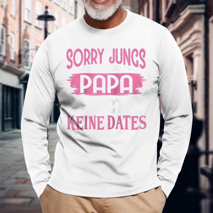 Sorry Jungs Papa Sagt Keine Dates Geschenkater Für Tochter Raglan Langarmshirts Geschenke für alte Männer