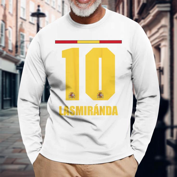 Spain Sauf Jersey Lasmiranda Sun Name Langarmshirts Geschenke für alte Männer