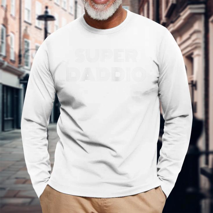 Super Daddioatertagsspaß Retro-Stil Papa Raglan Langarmshirts Geschenke für alte Männer