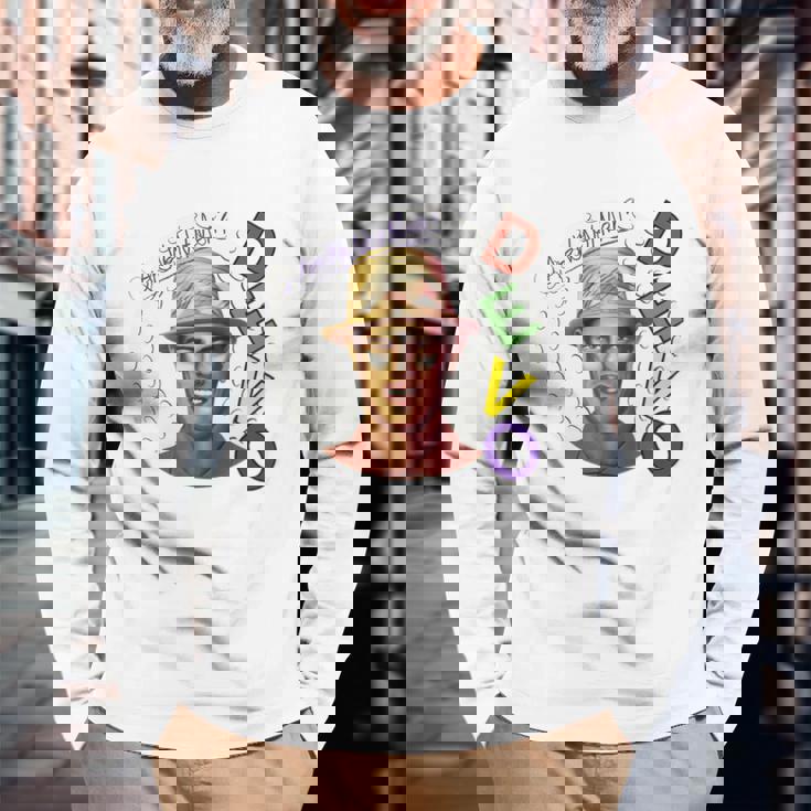 T-shirt à manches longues Hommage à Devo Are We Not Men? Design New Wave Cadeaux pour les vieillards