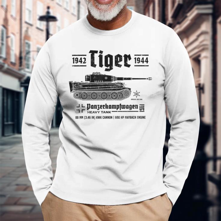 Tiger Panzer Pzkpfwi World War 2Intage Langarmshirts Geschenke für alte Männer