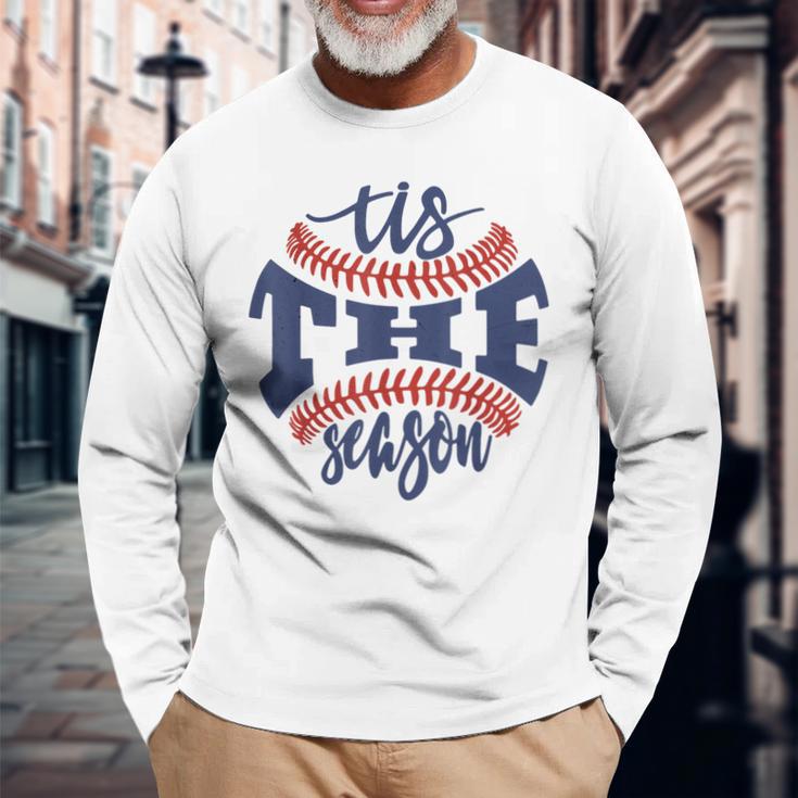 Tis The Season Baseball Mom Long Sleeve T-Shirt Gifts for Old Men