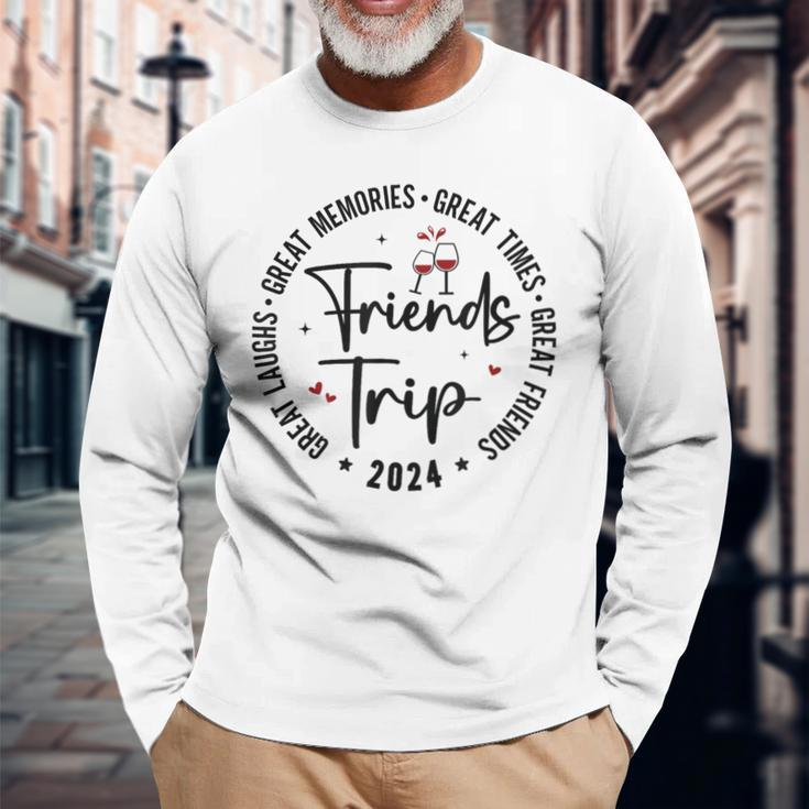 Trip Vacation 2024 Friends Matching Group Long Sleeve T-Shirt Gifts for Old Men