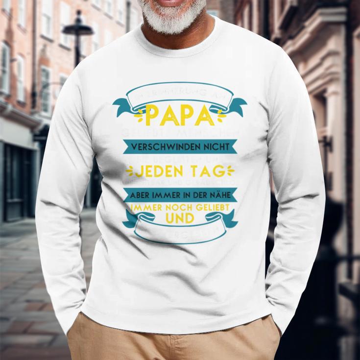 Verstorbenerater Tochter In Gedenken An Denater Rip Papa Langarmshirts Geschenke für alte Männer