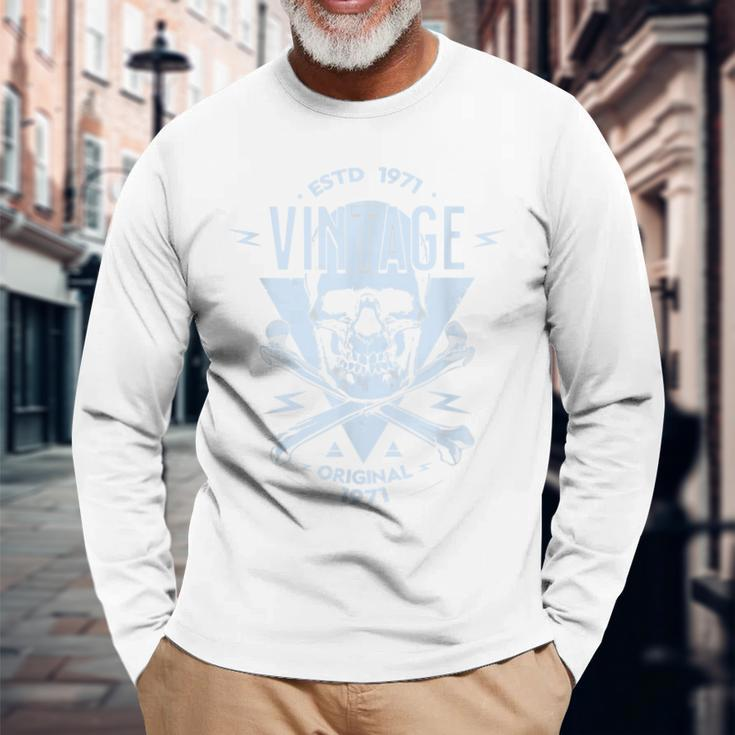 Vintage 1971 Limited Edition Bday 1971 Birthday Long Sleeve T-Shirt Gifts for Old Men