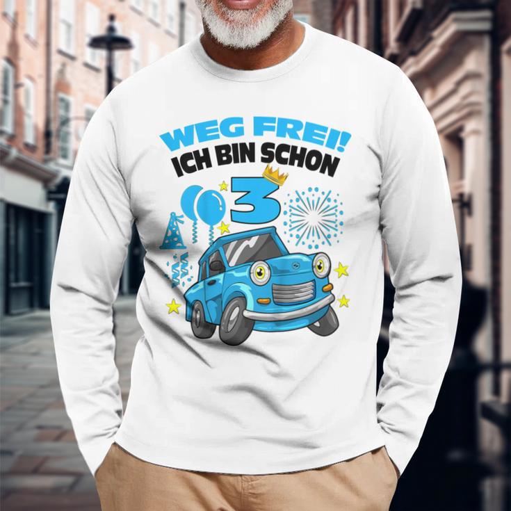 Weg Frei Ich Bin 3 Trabant 601 Langarmshirts, Geburtstag Junge Geschenke für alte Männer