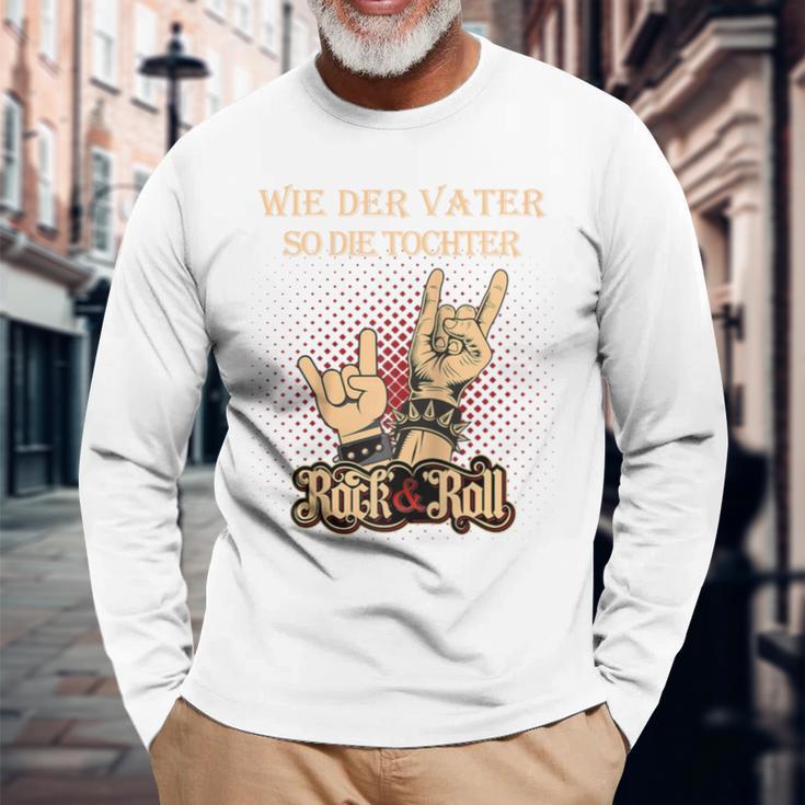 Wie Derater So Die Tochter Papa Opa Rock & Rollatertag Raglan Langarmshirts Geschenke für alte Männer