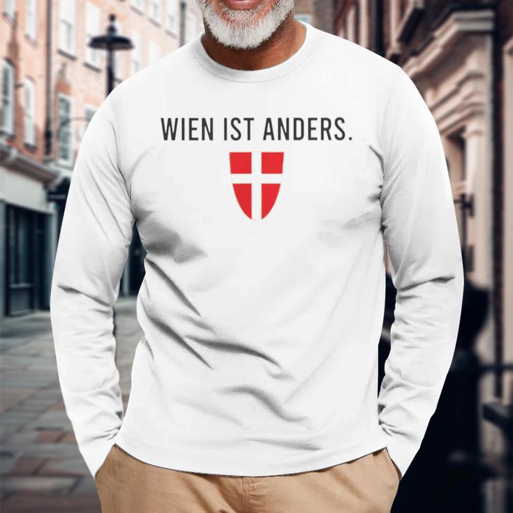 Wien Ist Anders Insider Viennese Slogan Schmäh Langarmshirts Geschenke für alte Männer