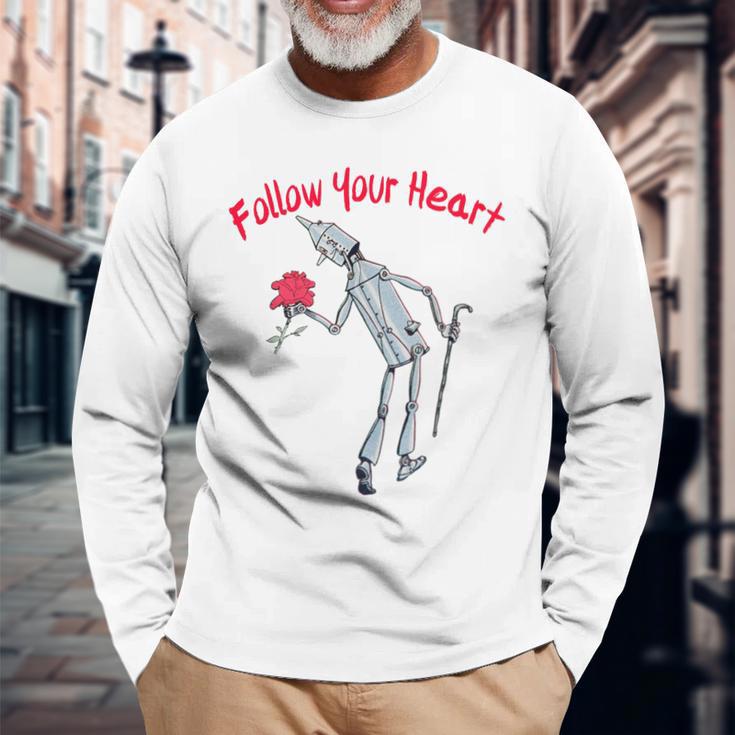 Wonderful Wizard Of Oz Tin Man -Oz Tinman Heart Long Sleeve T
