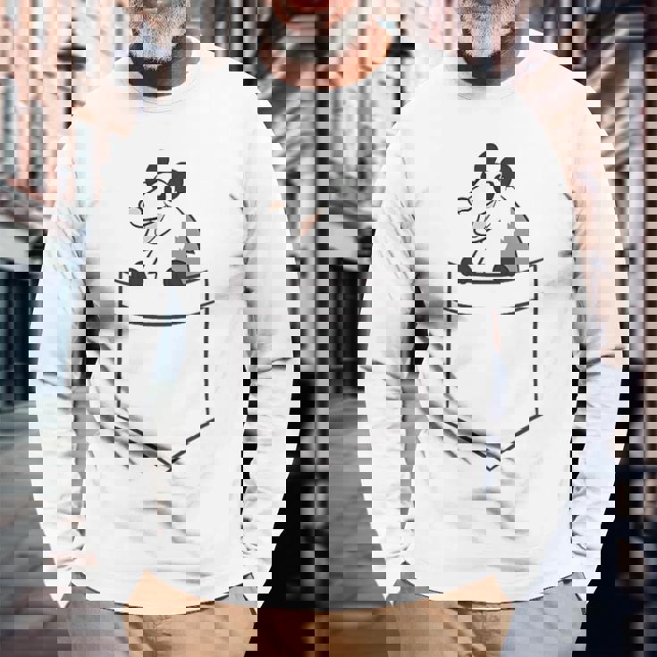 Zarigüeya En El Bolsillo Zarigüeya En El Bolsillo Camiseta de manga larga Regalos para ancianos