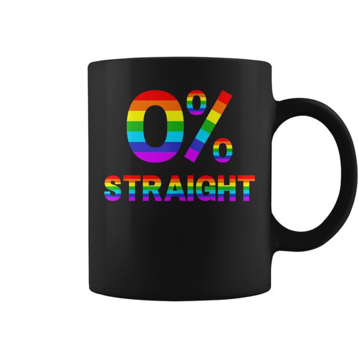 0 Straight Gay Pride Rainbow Flag Lesbian Lgbtq Coffee Mug