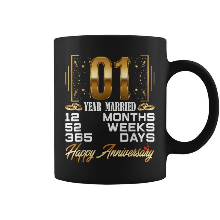 1 Year Of Married 1St Wedding Anniversary Coffee Mug