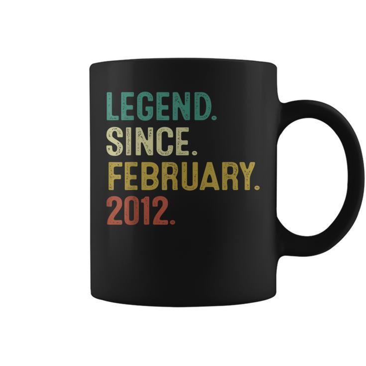 10 Years Old Legend Since Fabruary 2012 10Th Birthday Coffee Mug