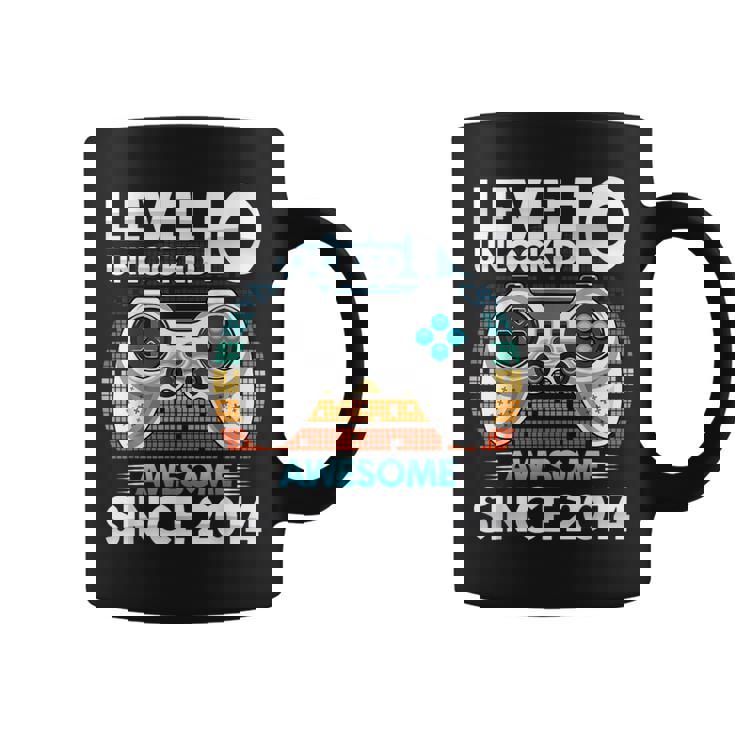 10 Yr Bday Son Boy Gamer 10Th 10 Year Old Birthday Coffee Mug