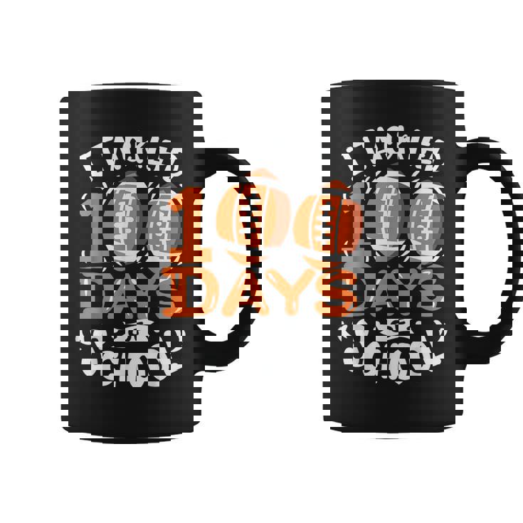 100 Days Of School Football I Tackled 100 Days Of School Coffee Mug
