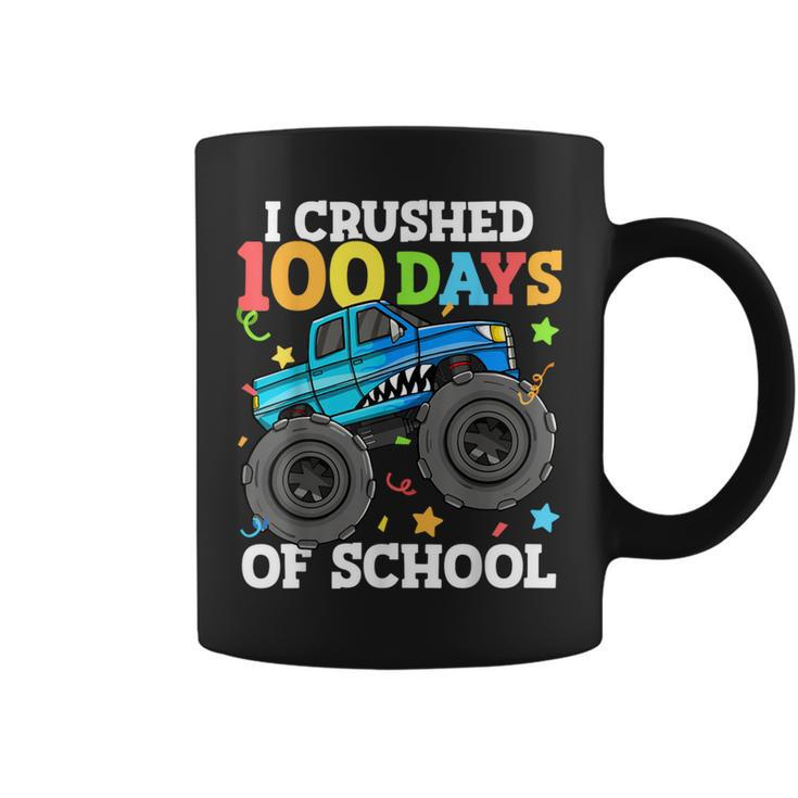 100 Days Of School Monster Truck 100Th Day Of School Boys Coffee Mug