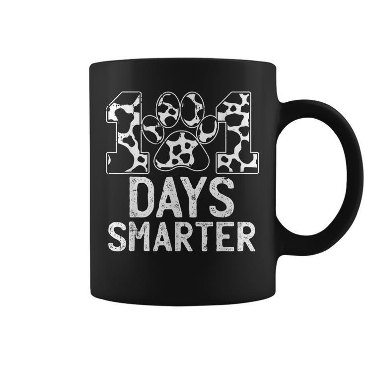 100 Days Of School Smarter Dalmatian Teacher Student Coffee Mug