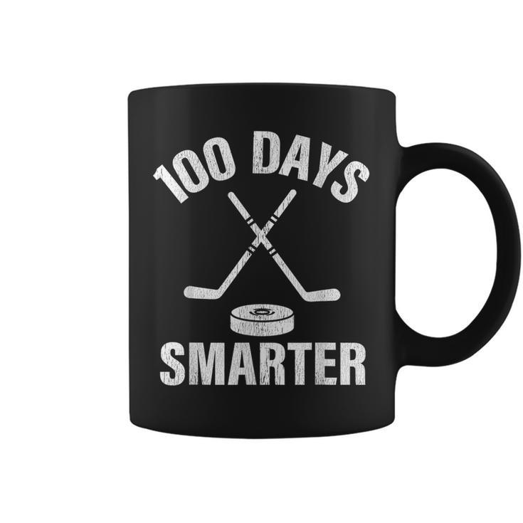 100 Days Smarter School Hockey Sport Teacher Student Coffee Mug