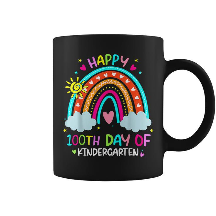 100Th Day Of Kindergarten School Rainbow 100 Days Smarter Coffee Mug