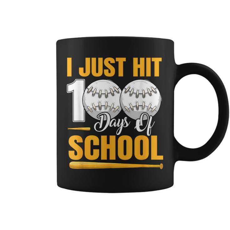 100Th Day Of School 100 Days Smarter Boys Girls Baseball Coffee Mug