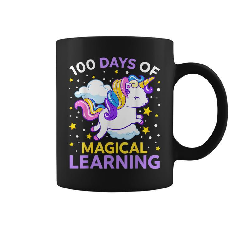 100Th Day Of School Unicorn Girls 100 Days Of Kindergarten Coffee Mug