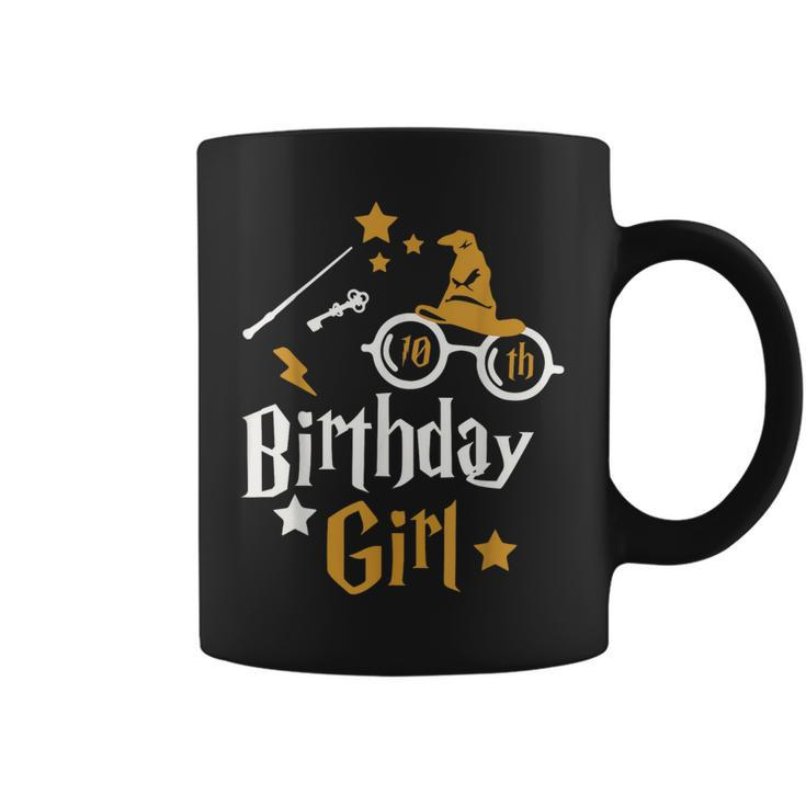 10Th Birthday Girl Wizard Magic Bday To Celebrate Wizards Coffee Mug