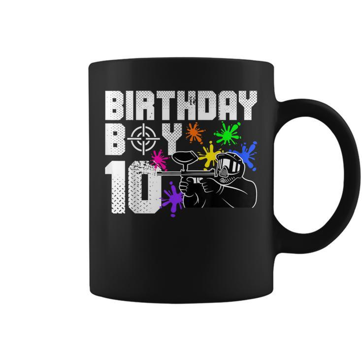 10Th Birthday Paintball Outdoor Sport 10 Year Old Coffee Mug