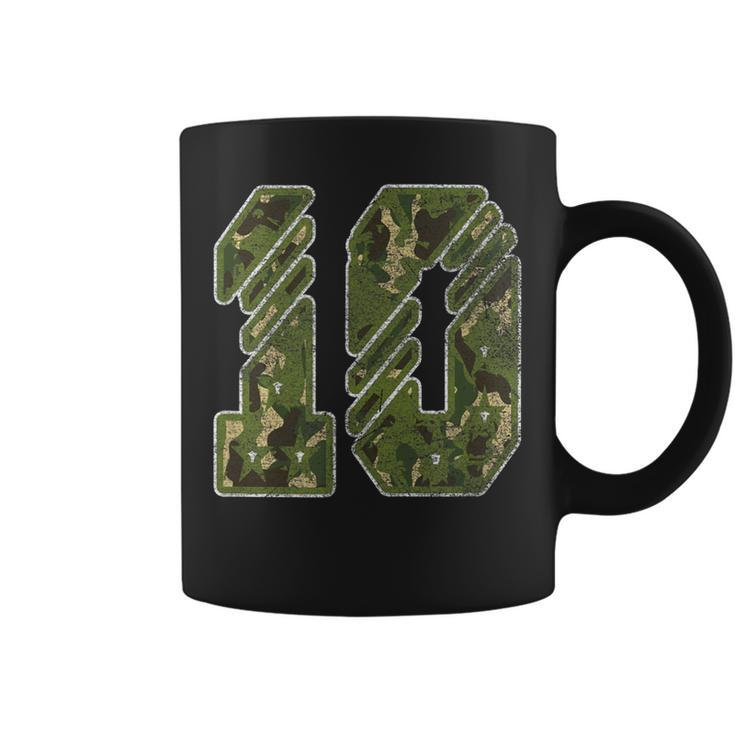 10Th Birthday Soldier 10 Year Old Military Themed Camo Coffee Mug