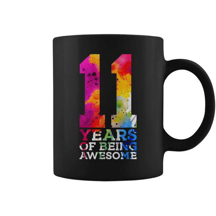 11 Years Of Being Awesome 11Th Birthday Coffee Mug