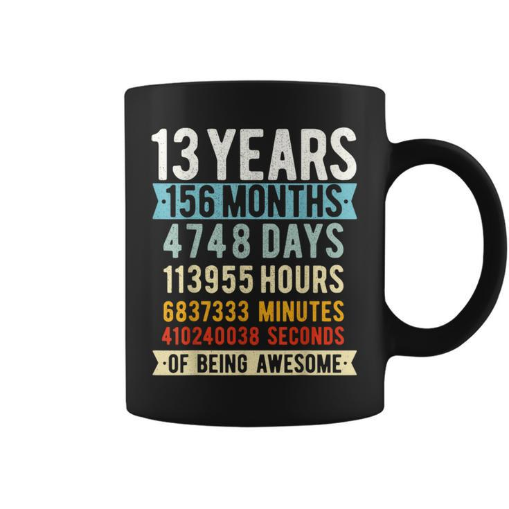 13Th Birthday 13 Years Old Vintage Retro 156 Months Coffee Mug