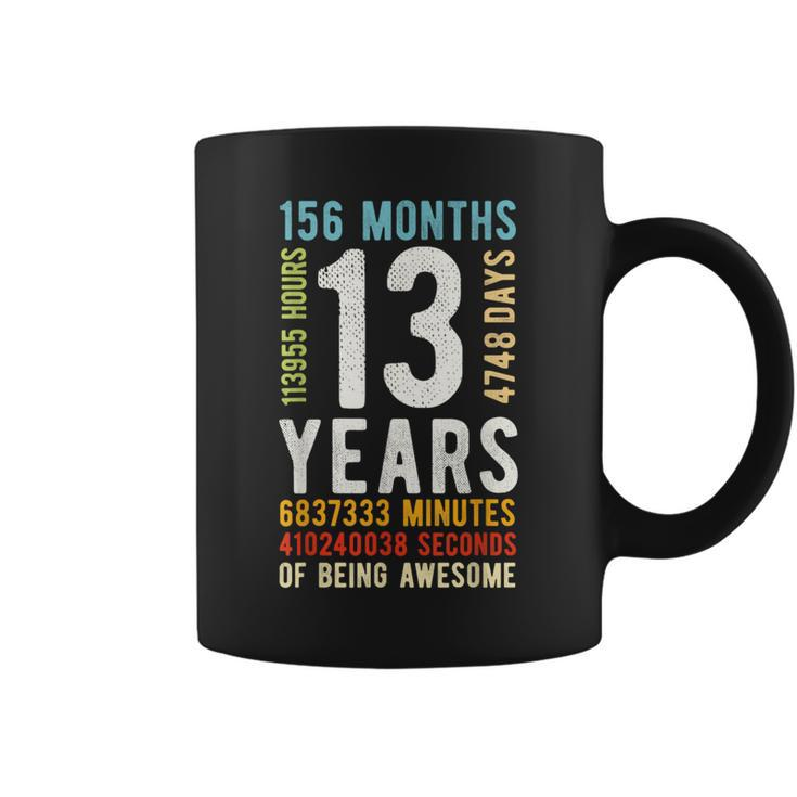13Th Birthday 13 Years Old Vintage Retro 156 Months Coffee Mug