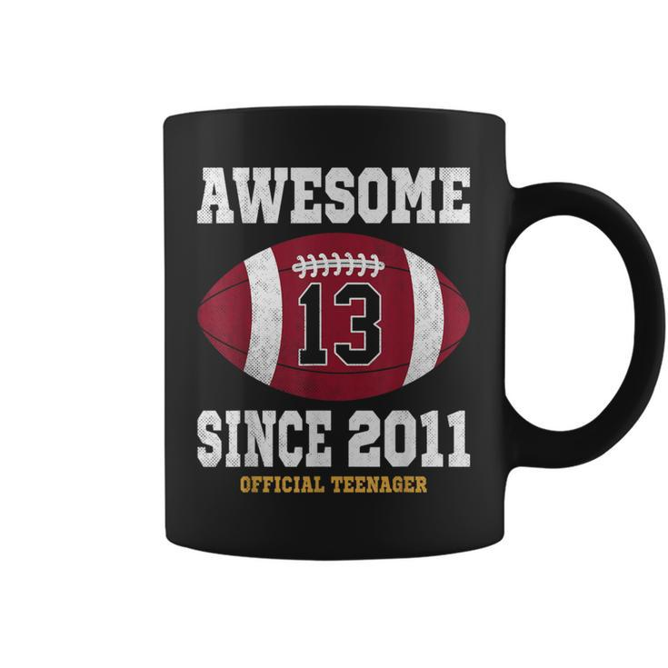 13Th Birthday Football Player 13 Years Old Official Nager Coffee Mug