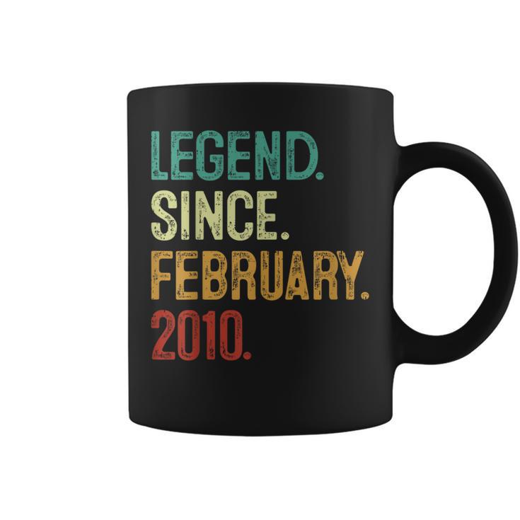 14 Years Old Legend Since February 2010 14Th Birthday Coffee Mug