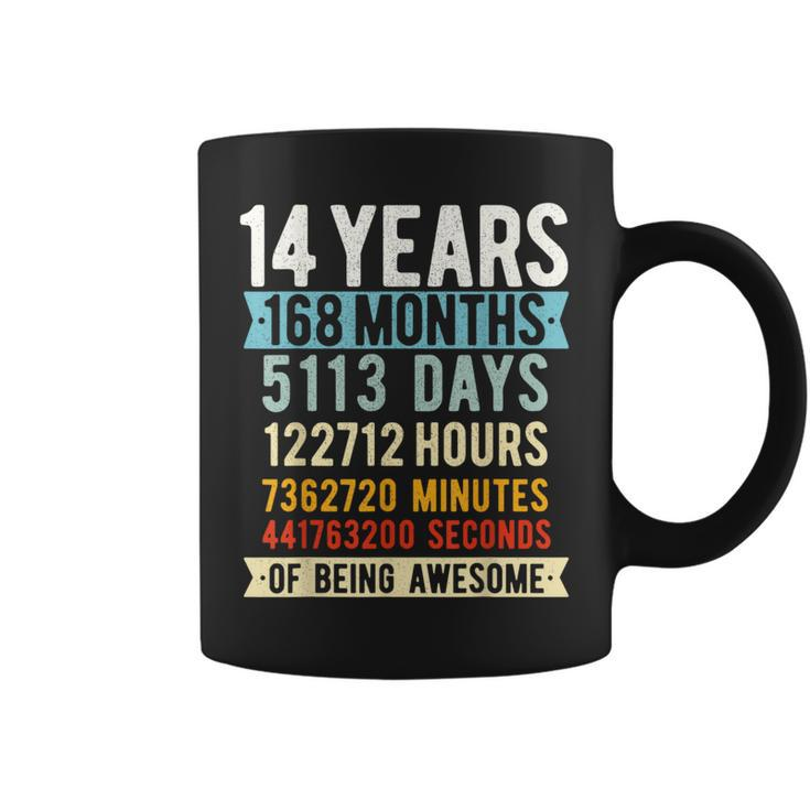 14Th Birthday 14 Years Old Vintage Retro 168 Months Coffee Mug