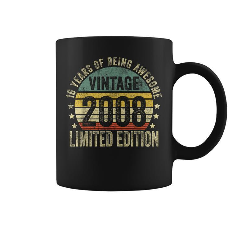 16 Year Old Vintage 2008 Limited Edition 16Th Birthday Coffee Mug