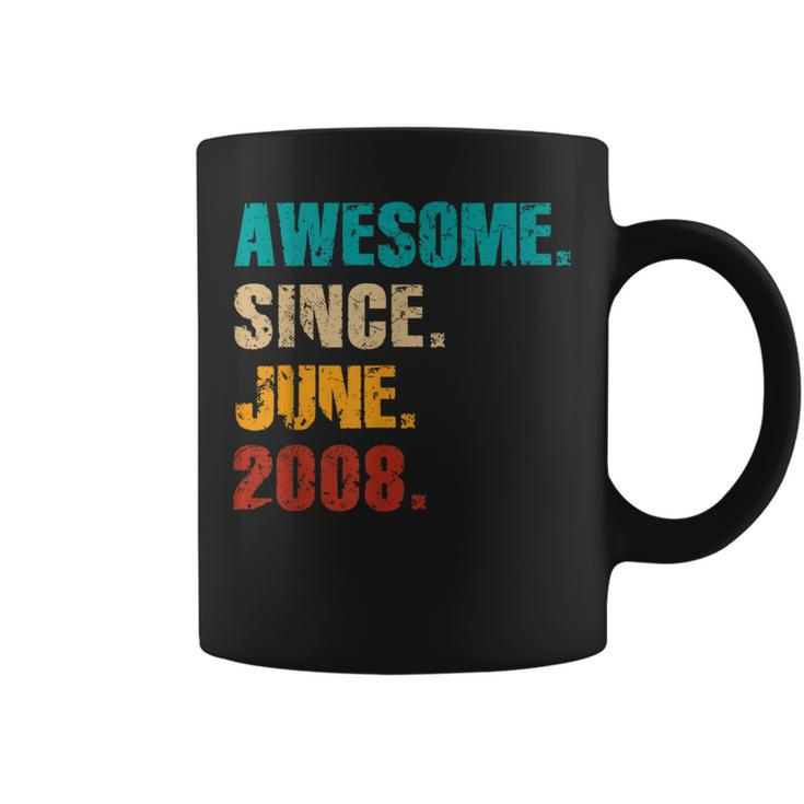 16 Year Old Vintage Awesome Since June 2008 16Th Birthday Coffee Mug