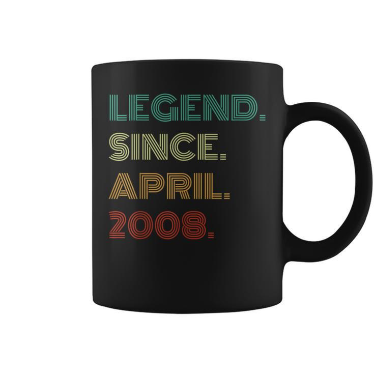 16 Years Old Legend Since April 2008 16Th Birthday Coffee Mug