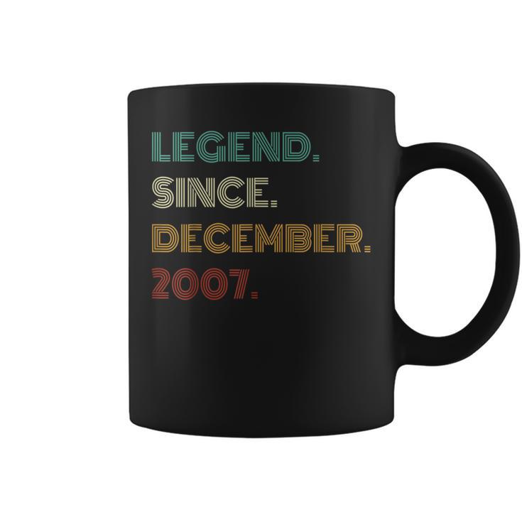 16 Years Old Legend Since December 2007 16Th Birthday Coffee Mug