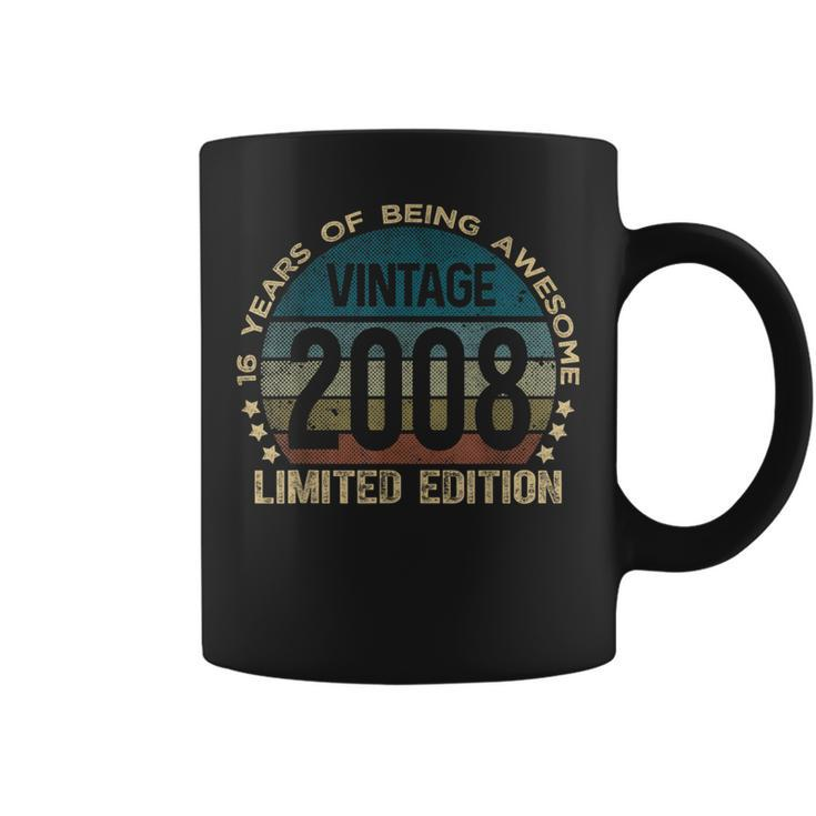 16Th Birthday 16 Year Old Vintage 2008 Limited Edition Coffee Mug